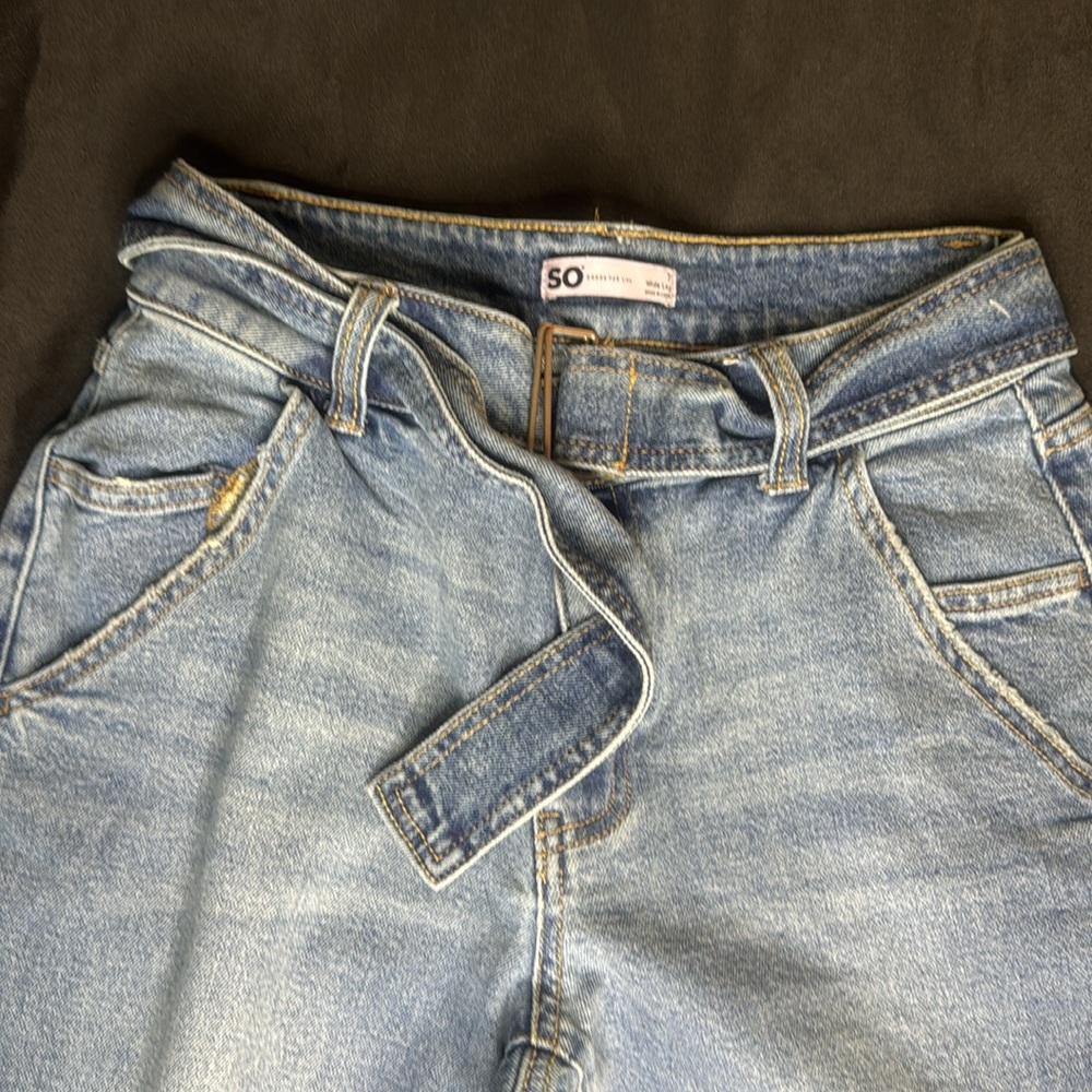 So Good For Life size 7 wide eg cargo style denim jeans